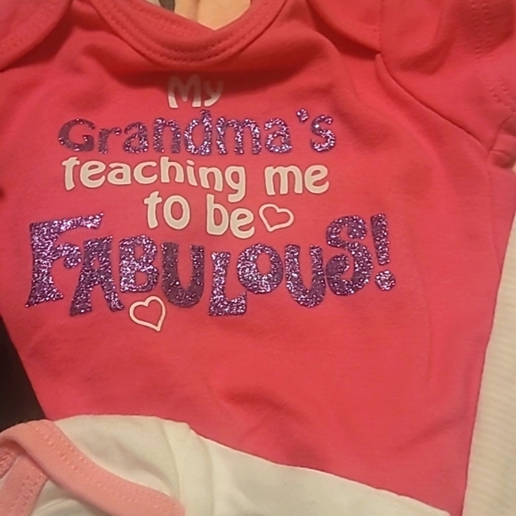 Lot of 0-3M Girl Onesies and Bottoms - Picture 4 of 9